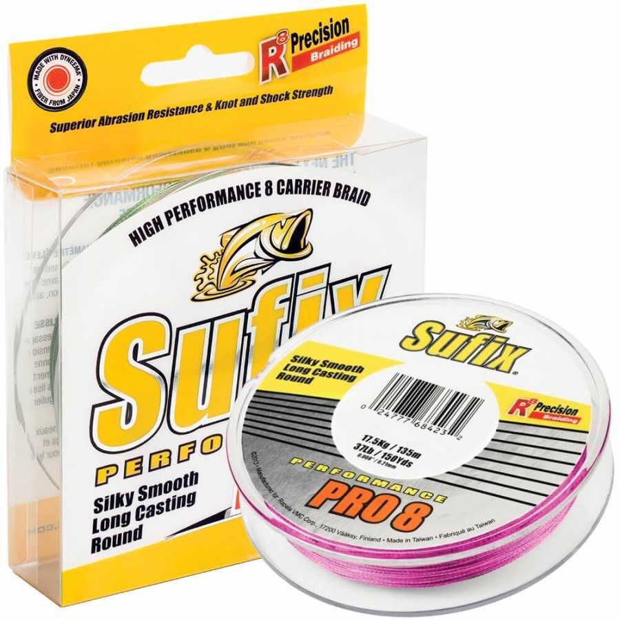 Sufix Performance Pro8 İp Misina PINK - 0.18MM - 135MT - 13.5KG