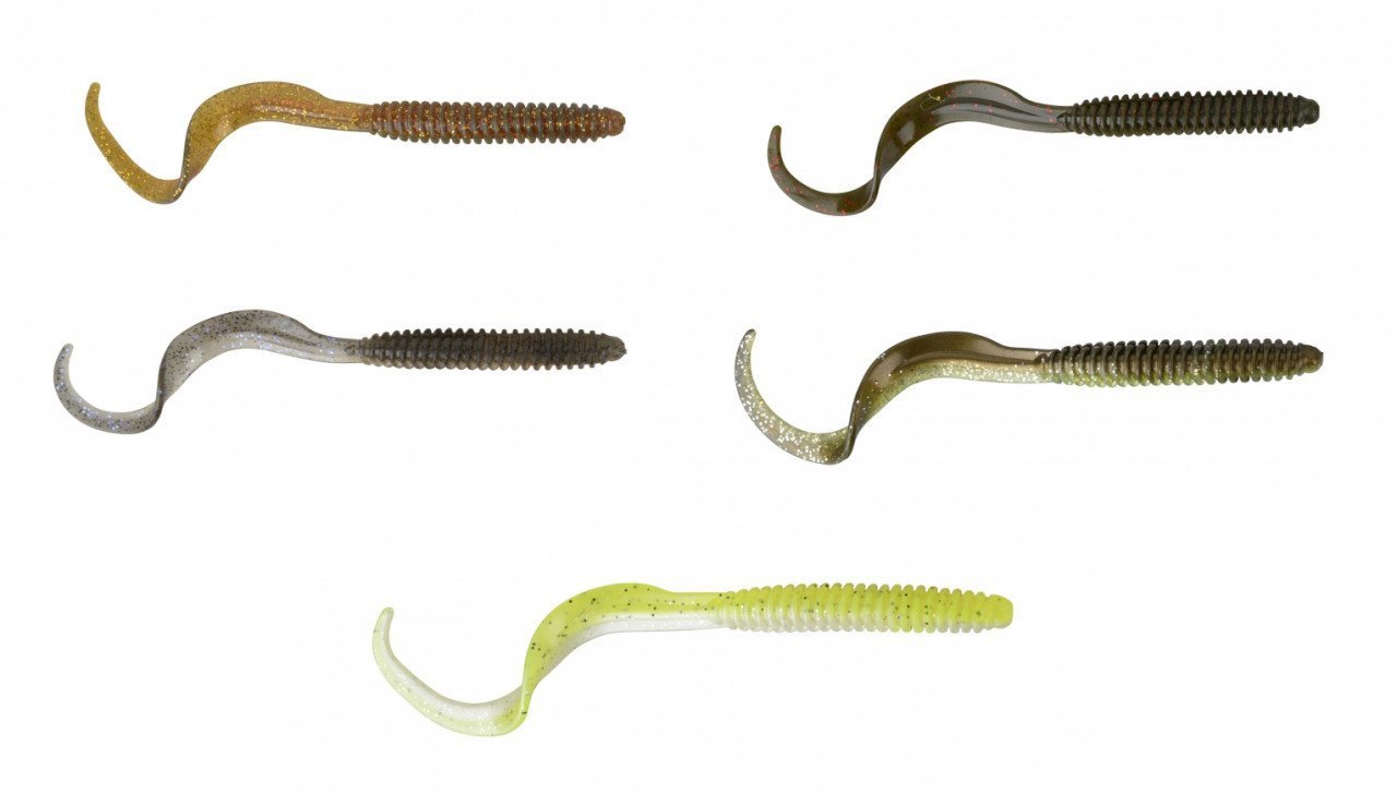 Savage gear LB Rib Worm 90 mm 10 Adet Sahte Balık Chartreuse Pearl