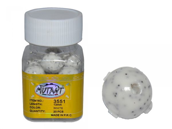 Mutant 3551 Walker Aromalı Silikon Boili 20'li Kutu Suni Balık Yemi Beyaz