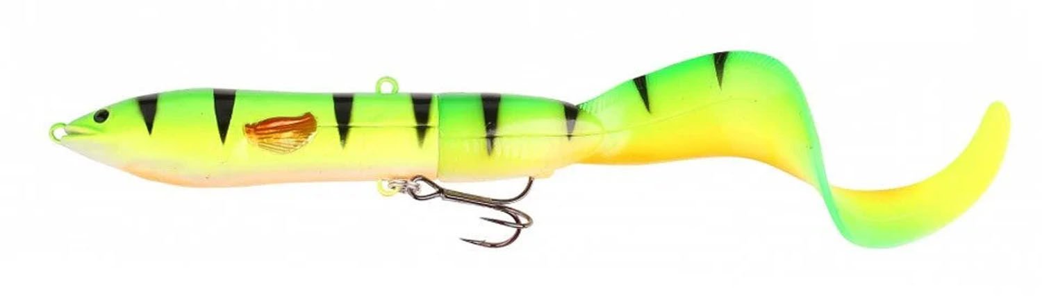 Savage Gear 3D Hard Eel Tail Bait Firetiger 17 cm 40g 1+2 Yavaş Batan Suni Yem 0.8-1.0 Yüzme Derinliği