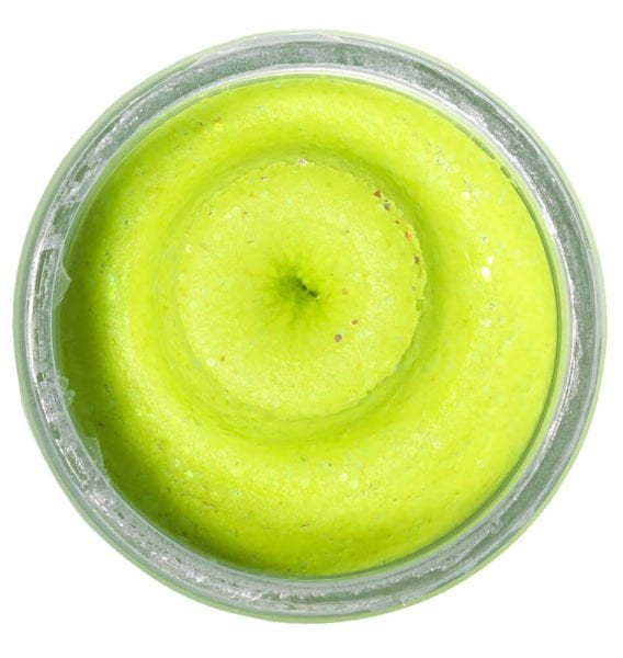 Berkley Powerbait Natural Glitter Trout Bait Garlic Sahte Yemi CHARTREUSE - 50 GR