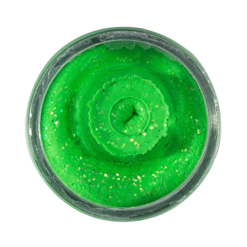 Berkley Powerbait Natural Glitter Trout Bait Garlic Sahte Yemi SPRNG GREEN - 50 GR