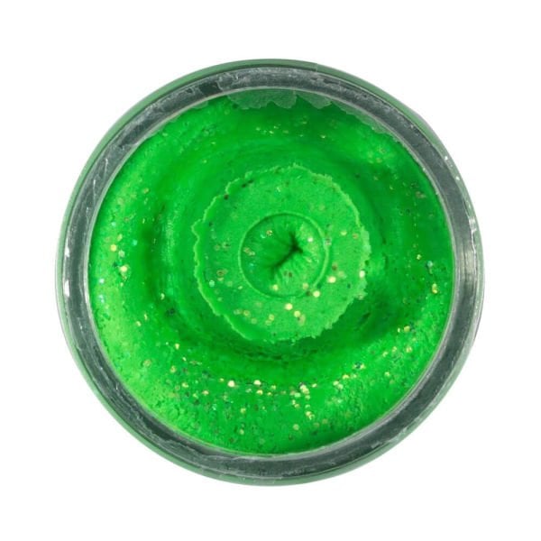 Berkley Powerbait Natural Glitter Trout Bait Garlic Sahte Yemi SPRNG GREEN - 50 GR