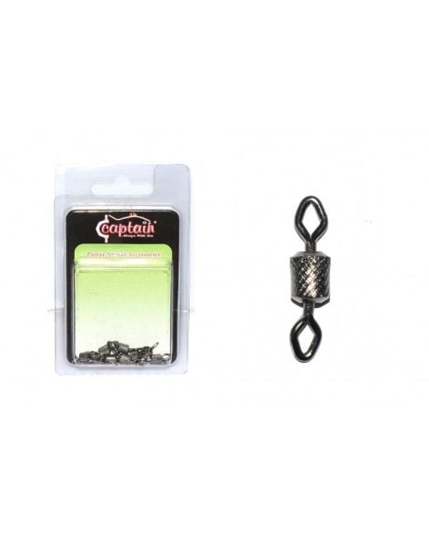 Captain 5005 Elmas Gözlü Fırdöndü 10'lu Paket Black Nikel 1