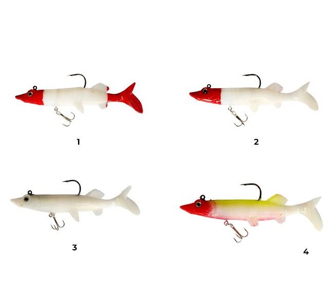 Captain 3554 Bobo Pike Soft 14cm Turna Silikonu Suni Balık 3