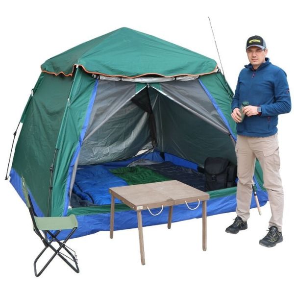 S. DFT 8 Kişilik Otomatik Çadır 3x3x2 m - Yeşil