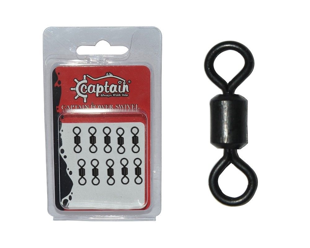 Captain 5006 Rulmanlı Fırdöndü 10'lu Paket Mat Black 1/0